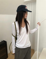 [ORIGINAL] ニモ Vネック ロングスリーブ Tシャツ
