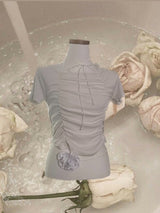 Shirring strap T-shirt
