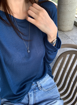 ウィークリーサマーボートネックロングスリーブTシャツ / 5カラー