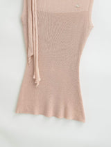 Isolde Ribbon Neck Ribbed Top