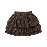 Marlene Check Tiered Mini Skirt