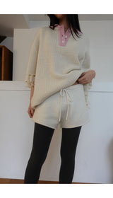 POT fringe half knit (2C)