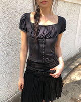 グリコスナップ半袖Tシャツ