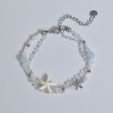 Surgical steel refreshing sea starfish bracelet