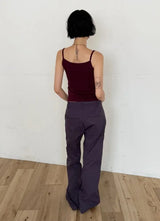 CURVED LINE BOOTCUT PANTS