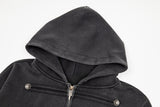 Margo Military Button Hoodie Zip-up