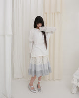 GARDEN STRIPE HENLEY NECK LONG SLEEVE