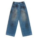 24FW  COATING WASHING WIDE DENIM PANTS DARK BLUE