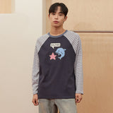 ピクセルドルフィンロングスリーブTシャツ