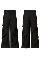 Wrinkled Loose Dress Pants