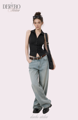Steady Collar Halter Sleeveless Top