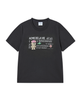 26SS WOMAN タイピングプロフィール半袖Tシャツ