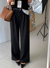 Fates Two-Pintuck Wide Slacks