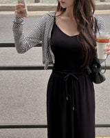 Langd stripe cardigan