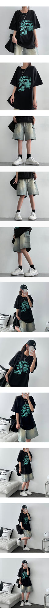 レクシーレタリング半袖Tシャツ