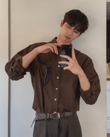 [1+1] Konen Cotton Basic Long Sleeve Shirt