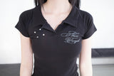 アイレット半袖カラーTシャツ（2color）