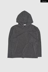 Grave stretch rib hoodie