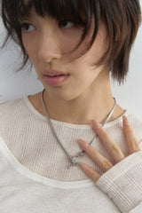 Flat round necklace
