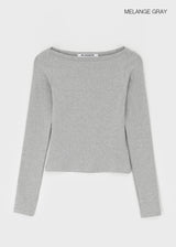 [MADE] At Boat Neck Long Sleeve T-shirt