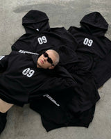 RIPOFFF 09 Logo Boxy Hoodie