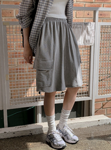 MTバミューダカーゴワイドスウェットショーツ (3color)