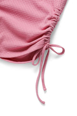 Shirring sleeveless top_pink