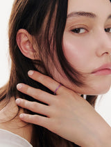 26SS★ Essence Silver (W) Lace Tennis Ring S Neo Ruby