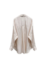 LUMINOUS OVERSIZED SHIRT / ROSE PINK