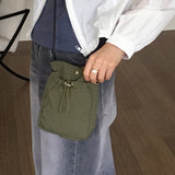 Lago nylon string mini shoulder crossbag