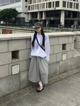 Sheer diagonal see-through windbreaker (5c)