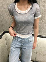 サーフ スター メッシュ レイヤード トップ(2c)