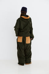 MMM HF WINDBREAKER HOODED JACKET DEEP KHAKI / CORDUROY BROWN
