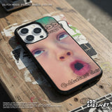 Hip Pixel Baby Face Epoxy Bumper iPhone Case