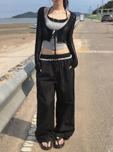 Berin Short Vintage Mesh Knit Cardigan
