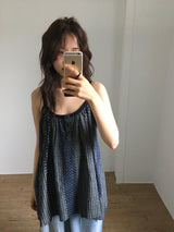 Humming Patchwork sleeveless (2color)