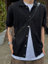 Tangle Cable Knit Cardigan – L, XL (6 Colors)