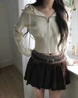 jade slender hood zip-up NT