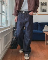 Dane raw wide denim