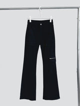 High-End Zipper Long Bootcut Pants