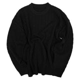 Usual Round Cable Knit - 5COLOR
