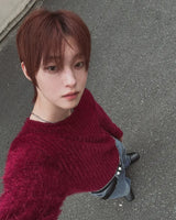 Muron Boucle Round Long Sleeve Knit