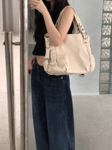 Cust Leather Shoulder Bag (3 colors)