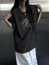 horse beads overfit T (2color)