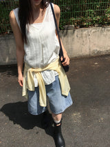 ユダンデニムバミューダハーフパンツ