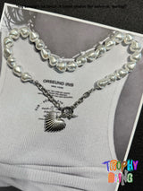 Pearl Heart Necklace