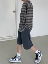 ナイロンワイドバンディングハーフパンツ　2色
