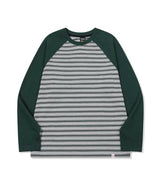 26FW★ストライプ ラグラン ロングスリーブ