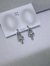 マッシュルームリングピアス