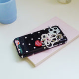 [MADE]Pearl Flower Bead Keyring&Tok